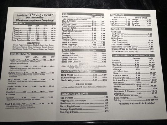Menu photo 2 Albertino's Pizza Cranston, RI