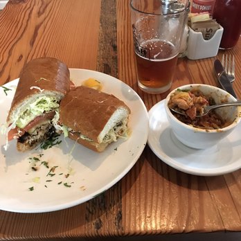 The Parish Cafe - Jambalaya and Blackened Flounder Sando! And a beer of course! - Cajun/Creole Near Me - Healdsburg, California The Parish Cafe - Jambalaya and Blackened Flounder Sando! And a beer of course! - Cajun/Creole Near Me - Healdsburg, California