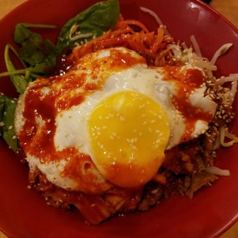 Z Counter - Bibimbap, not on the menu. It's about $9 and I highly recommend. - Asian Fusion Near Me - Corpus Christi, Texas Z Counter - Bibimbap, not on the menu. It's about $9 and I highly recommend. - Asian Fusion Near Me - Corpus Christi, Texas