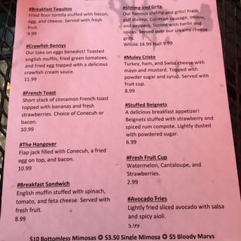Blind Mule - Today's brunch menu at the Blind Mule - American Near Me - Mobile, Alabama Blind Mule - Today's brunch menu at the Blind Mule - American Near Me - Mobile, Alabama