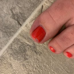 Chipped polish 24 hours later.-
