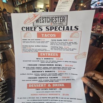 Westchester Taco Grill - Menu specials - Mexican Near Me - New Rochelle, New York Westchester Taco Grill - Menu specials - Mexican Near Me - New Rochelle, New York