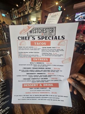 Menu photo 8 Westchester Taco Grill New Rochelle, NY Menu photo 8 Westchester Taco Grill New Rochelle, NY