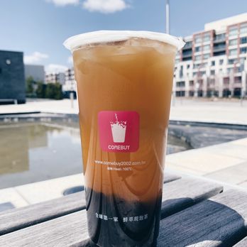 Comebuy - Peach oolong tea with tapioca - Bubble Tea Near Me - Markham, Ontario