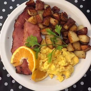 Trendy's - Honey baked ham, eggs, and potatoes - Breakfast & Brunch Near Me - Redding, California Trendy's - Honey baked ham, eggs, and potatoes - Breakfast & Brunch Near Me - Redding, California