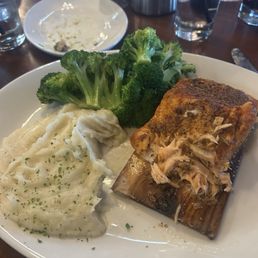 Cedar planked salmon. Cedar planked salmon.
