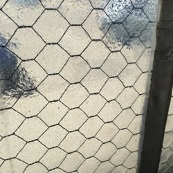 Grandma Jo's - Chicken wire glass! Yes!!