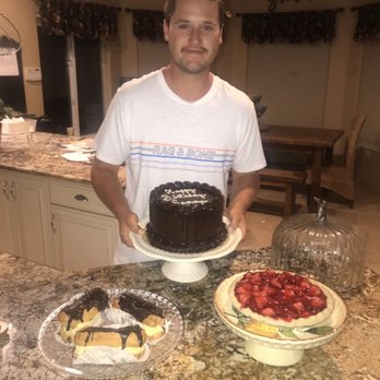 Chiffonos Bakery - Banana ganache cake, Strawberry Tart, and Eclairs yummmm. - Bakeries Near Me - Fresno, California