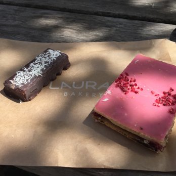 Lauras Bakery - Chocolate with coconut, and raspberry. - Desserts Near Me - København K, 84