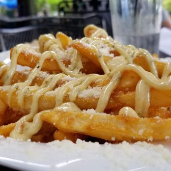 Portobello - Garlic aioli fries ($9) - Italian Near Me - Grand Haven, Michigan