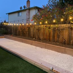 New bocce court where the pool used to be.