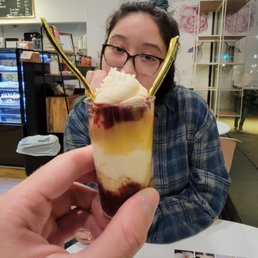 Strawberry and lemon dessert cup Strawberry and lemon dessert cup