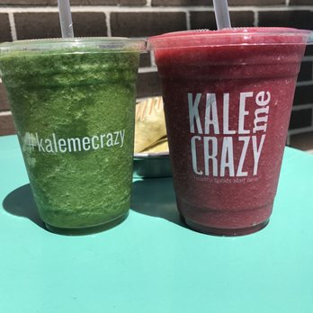 Kale Me Crazy - Green Dream Smoothie + Pink Splash Smoothie - Juice Bars & Smoothies Near Me - Atlanta, Georgia