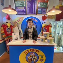 "Welcome to Los Pollos Hermanos, where something delicious is always cooking!" "Welcome to Los Pollos Hermanos, where something delicious is always cooking!"