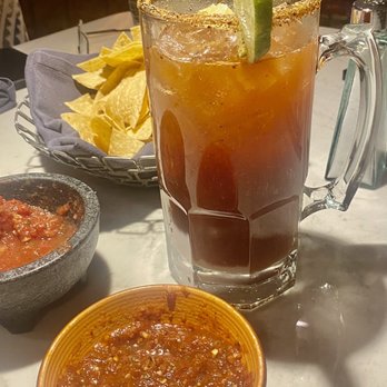 Pancho & Willie's Cantina - Corona Premier Michelada and spicy chipotle salsa - Mexican Near Me - Sparks, Nevada