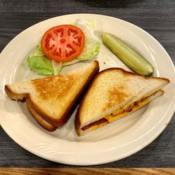 Morningside Cafe - Grilled Cheese sandwich on white bread...