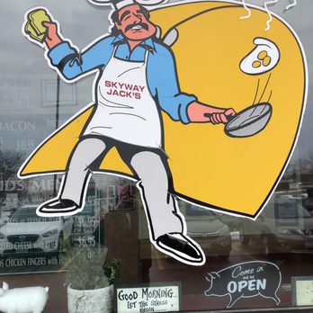 Skyway Jack's - Exterior decal - Breakfast & Brunch Near Me - Mississauga, Ontario Skyway Jack's - Exterior decal - Breakfast & Brunch Near Me - Mississauga, Ontario