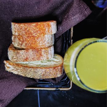 Gran Caffe L'Aquila - Bread | Bellini -- Prosecco infused peach purée - Coffee & Tea Near Me - Philadelphia, Pennsylvania