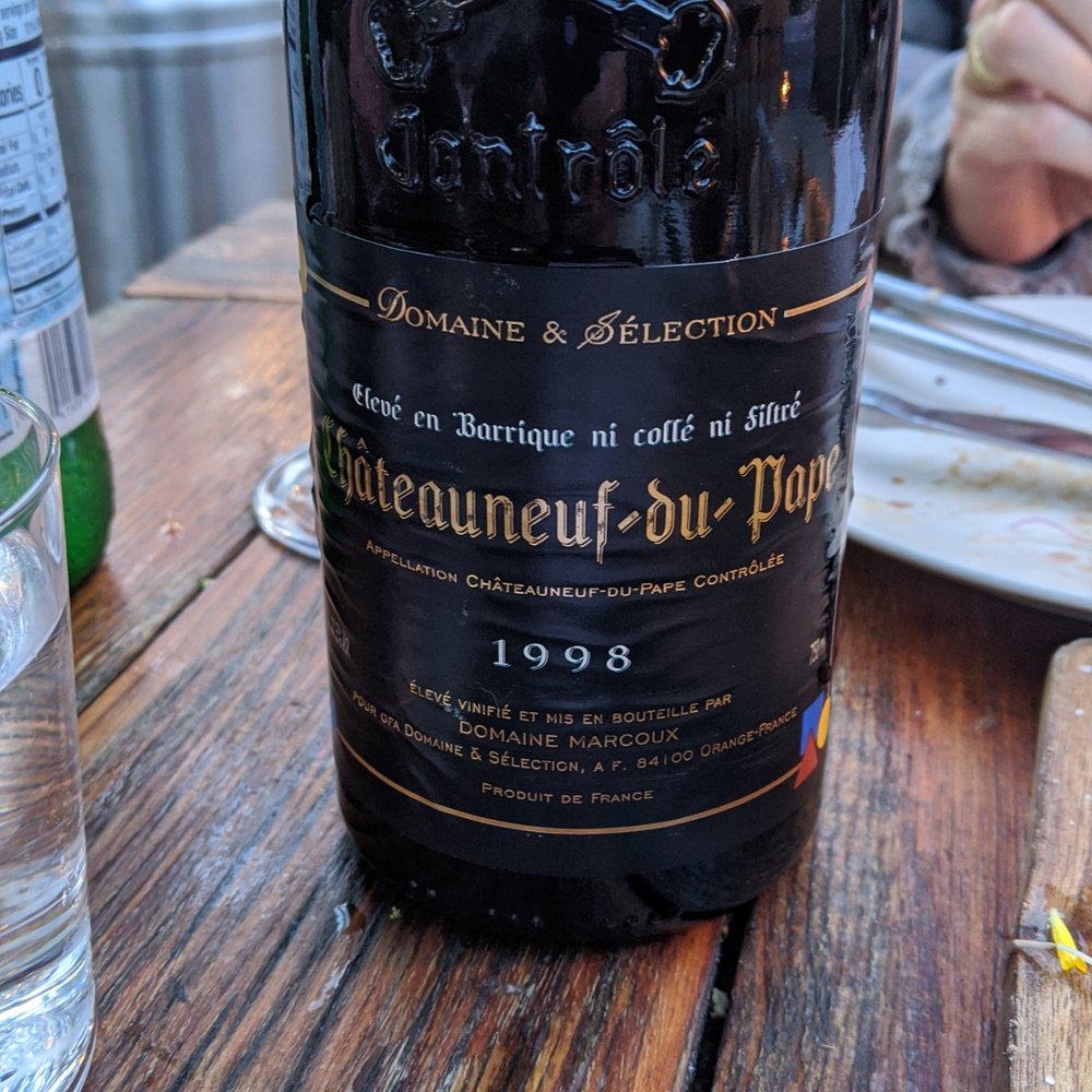Pico - Pico has an incredible wine list with some real gems. This was a 1998 Chateau Nuef du Pape. Amazing. - Wine Bars Near Me - Los Alamos, California Pico - Pico has an incredible wine list with some real gems. This was a 1998 Chateau Nuef du Pape. Amazing. - Wine Bars Near Me - Los Alamos, California