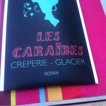 Caraïbes - Logo de l'enseigne "Les Caraïbes" présent sur toutes les tables et contenant vos couverts. - Creperies Near Me - Royan, 17