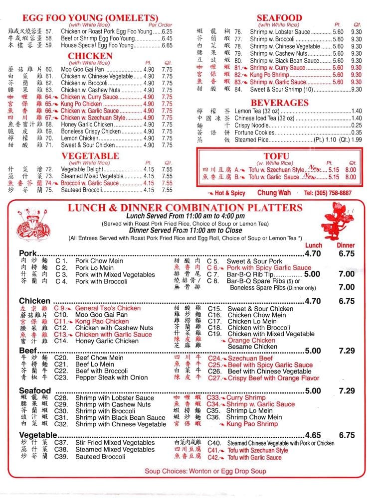 Chung Wah Chinese Food 2019 All You Need To Know Before You Go