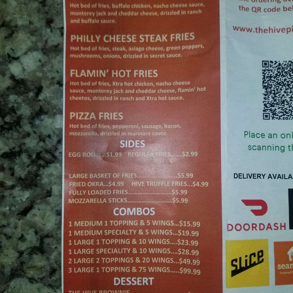The Hive Pizza - Menu - Pizza Near Me - Atlanta, Georgia The Hive Pizza - Menu - Pizza Near Me - Atlanta, Georgia