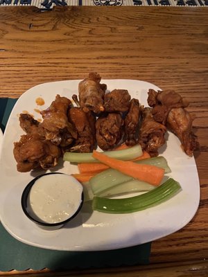 Photo of Josie Woods Pub - New York, NY, US. Buffalo Wings , 10 MEDUIM wings well done ,crispy