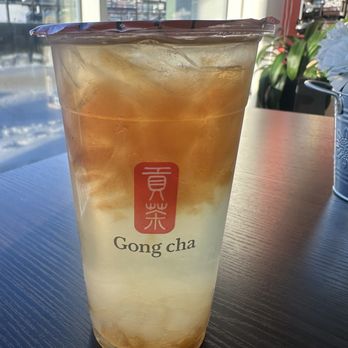 Gong Cha - Lemon ai-yu with white pearls - Bubble Tea Near Me - St. Albert, Alberta