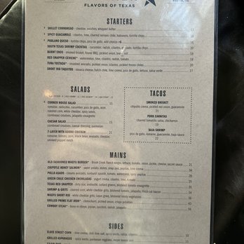 Corner Restaurant - Menu - Bars Near Me - Austin, Texas Corner Restaurant - Menu - Bars Near Me - Austin, Texas
