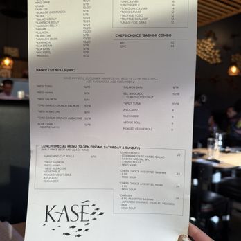 Kase Sake & Sushi - 05/16/2026 - Menu - Sushi Bars Near Me - Las Vegas, Nevada Kase Sake & Sushi - 05/16/2026 - Menu - Sushi Bars Near Me - Las Vegas, Nevada