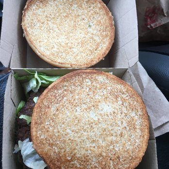 McDonald's - This is what you get if you try and order something custom. They get confused and forget to make half the sandwich. Pathetic! - Fast Food Near Me - Enterprise, Nevada