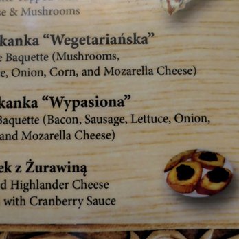 Bacowka - Some Menu Items - Polish Near Me - Schaumburg, Illinois