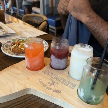 Chef Art Smith's Reunion - Frozen margarita flight - American Near Me - Chicago, Illinois Chef Art Smith's Reunion - Frozen margarita flight - American Near Me - Chicago, Illinois