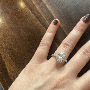 Secrète Fine Jewelry - Custom white gold & diamond engagement ring - Jewelry Near Me - Washington Dc, District of Columbia