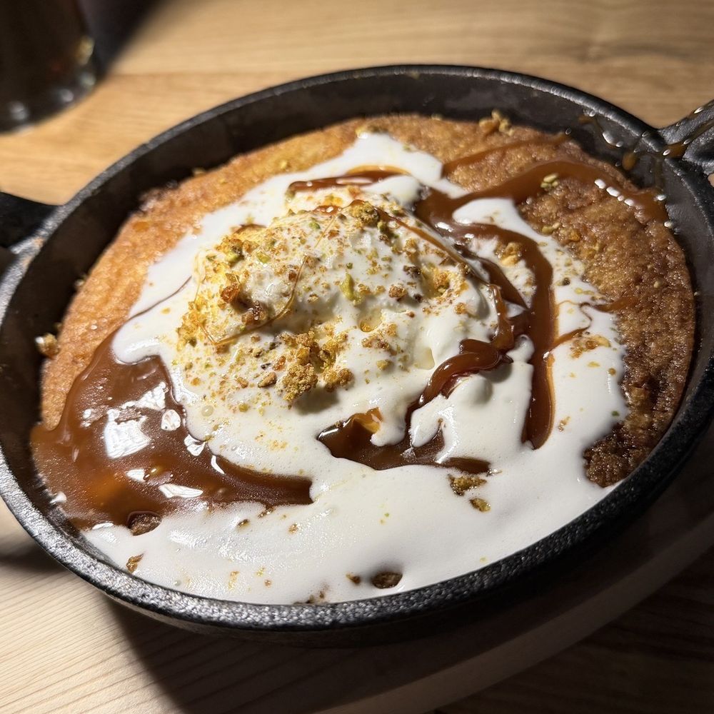 Our Nest - Pizookie dessert with Rich Farms vanilla ice cream - Breakfast & Brunch Near Me - Brea, California Our Nest - Pizookie dessert with Rich Farms vanilla ice cream - Breakfast & Brunch Near Me - Brea, California