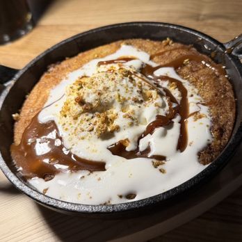 Our Nest - Pizookie dessert with Rich Farms vanilla ice cream - Breakfast & Brunch Near Me - Brea, California Our Nest - Pizookie dessert with Rich Farms vanilla ice cream - Breakfast & Brunch Near Me - Brea, California