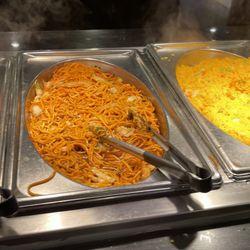 King's Buffet - This is my favorite restaurant when I come the little kid will come here and set me to the table