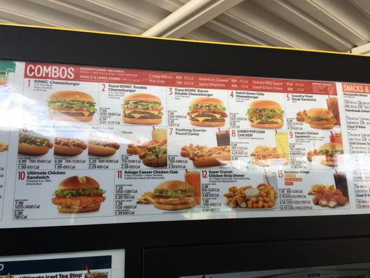 Menu photo 2 Sonic Drive-In Abilene, TX