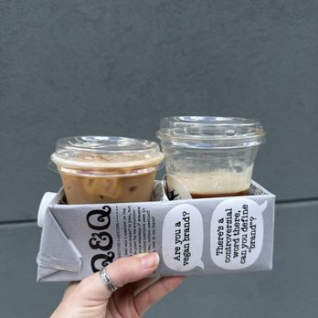 Easy Luck Coffee & Bodega - They upcycle the oat milk containers as drink carriers! - Coffee & Tea Near Me - Orlando, Florida