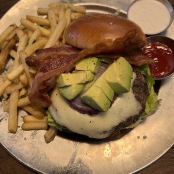 Eureka! - Eureka American Cheeseburger With avocado and bacon - Bars Near Me - Cerritos, California Eureka! - Eureka American Cheeseburger With avocado and bacon - Bars Near Me - Cerritos, California