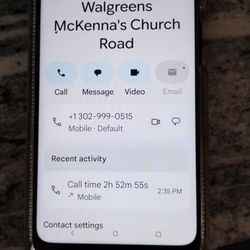 It shows how long I. Was on hold
