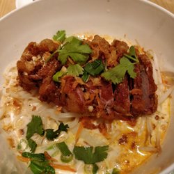 Doi Chang - Tom yum noodle soup with crispy duck