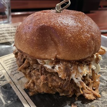 Backyard - Pork Sammy - excellent mix of flavors - Bars Near Me - Stowe, Vermont Backyard - Pork Sammy - excellent mix of flavors - Bars Near Me - Stowe, Vermont