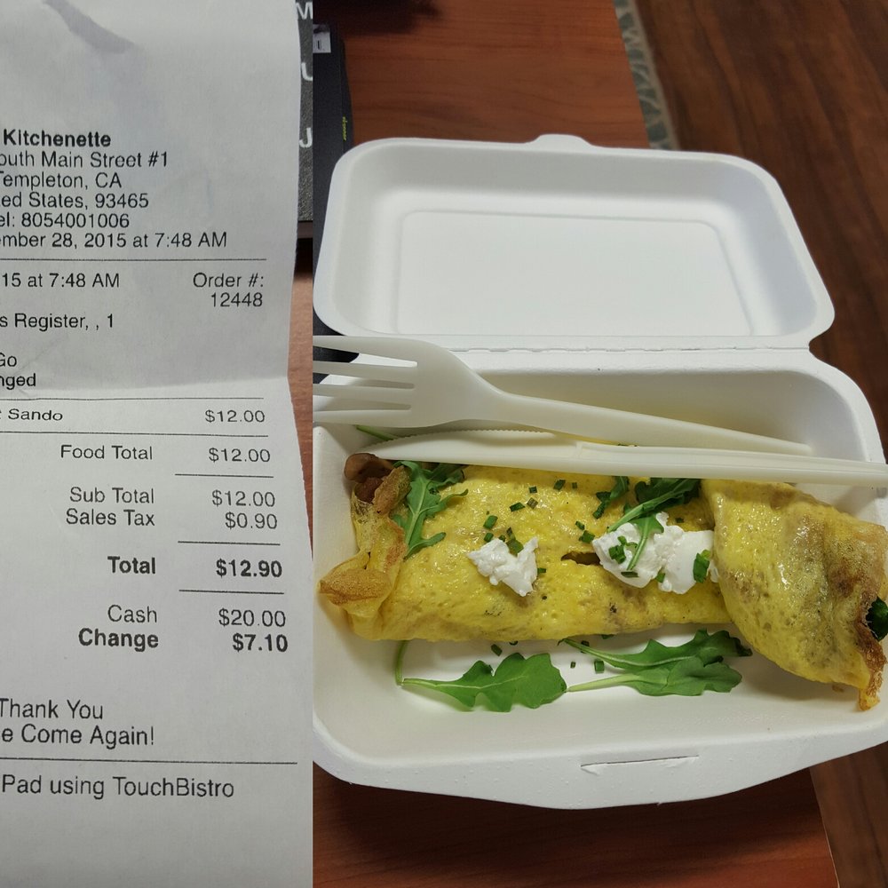 Kitchenette - Expensive for the portion. - Breakfast & Brunch Near Me - Templeton, California Kitchenette - Expensive for the portion. - Breakfast & Brunch Near Me - Templeton, California