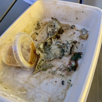 MIXT - Chicken skin. A good chunk of the chicken is this rubbery skin. - Vegetarian Near Me - Dallas, Texas