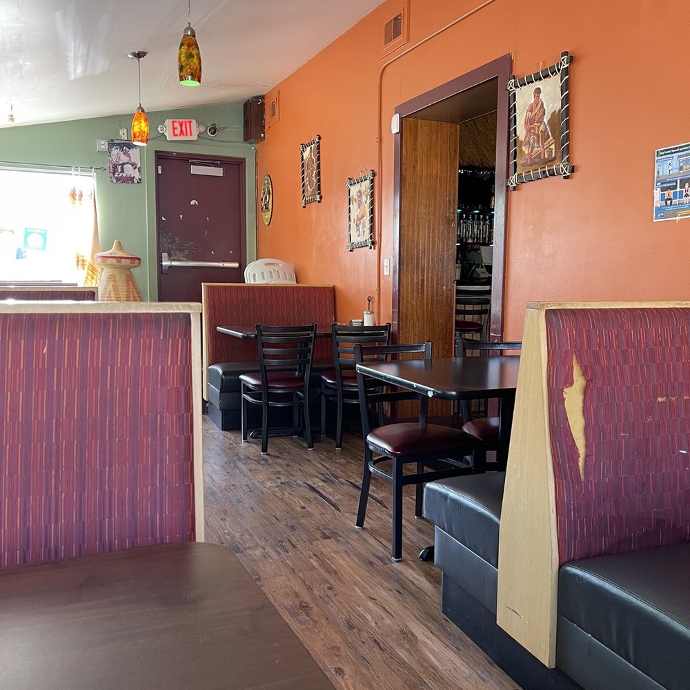 There's more seating on the other side of the wall