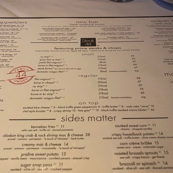 Steak 44 - Menu 2021 - Steakhouses Near Me - Phoenix, Arizona Steak 44 - Menu 2021 - Steakhouses Near Me - Phoenix, Arizona