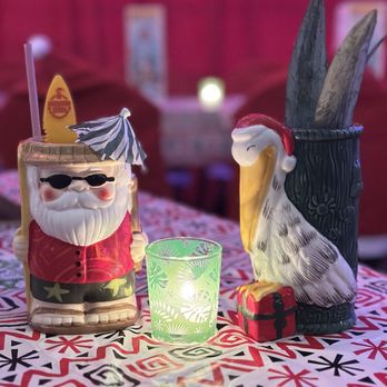 Juicy Cocktail Bar - Sippin' Santa and Jingle Bird cocktails. - Cocktail Bars Near Me - West Palm Beach, Florida