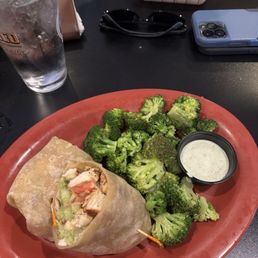Chicken Avocado Wrap with Broccoli Chicken Avocado Wrap with Broccoli