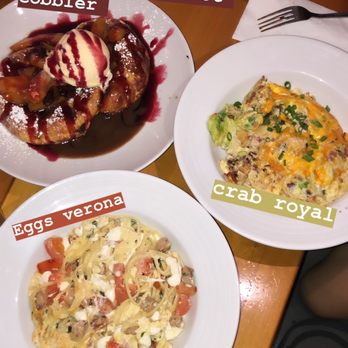26 Beach Restaurant - The Peach Melba French, Toast Crab Royal, Eggs Verona Pasta Scramble. - New American Near Me - Venice, California